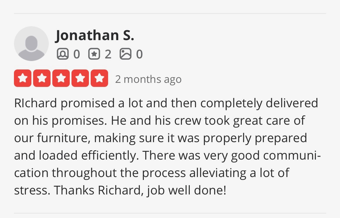 5-star review from Johnathan S.