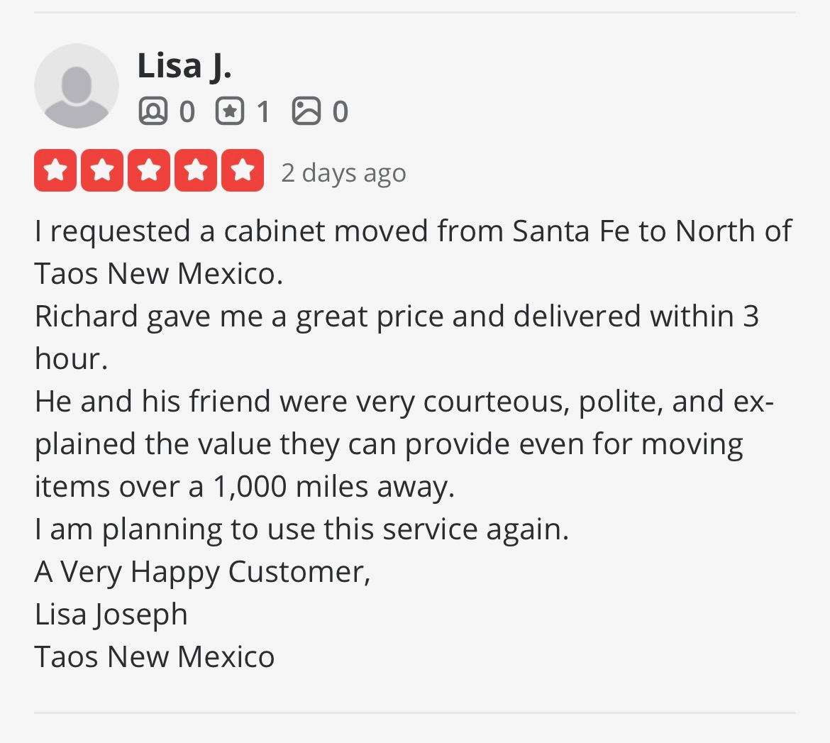 5-star review from Lisa J.